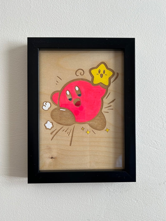 Kirby - Wood Wall Art