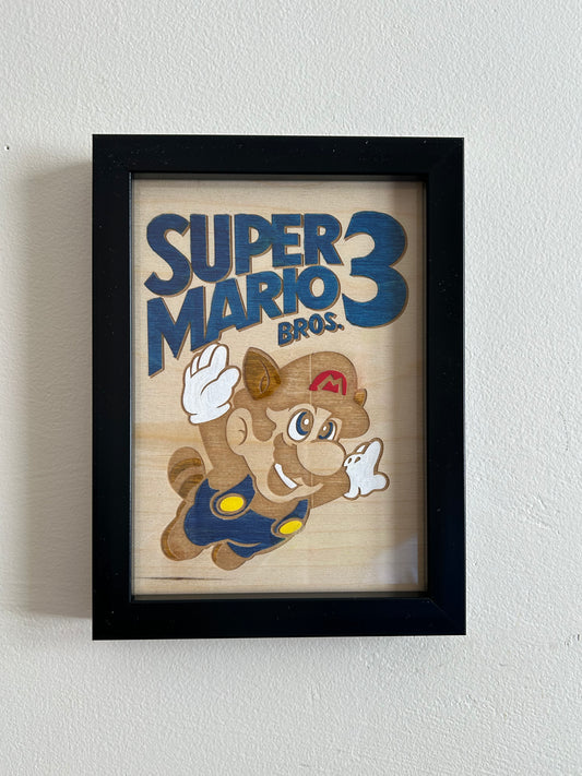 Super Mario Bros 3 Nintendo Inspired - Wood Wall Art