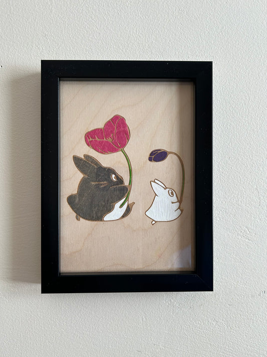 Running Totoro Ghilbi Inspired - Wood Wall Art